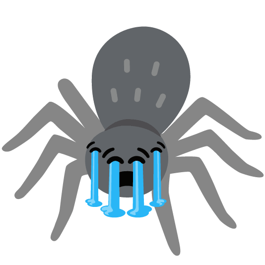 Sad Spider Discord sticker