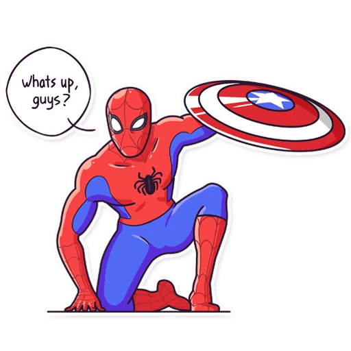 Spidey Whats Up Discord sticker