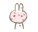Nervous bunny Discord sticker