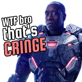 War Machine Cringe Discord sticker