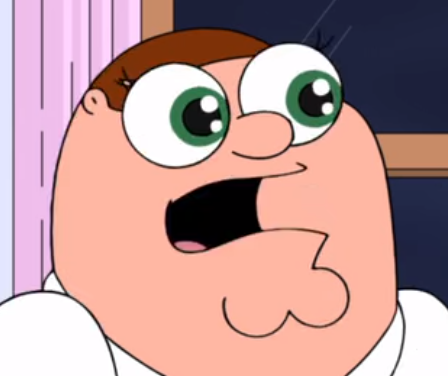 Shocked Peter Griffin