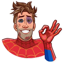 Spidey I'm fine Discord sticker