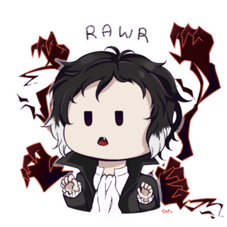 Akutagawa Rawr Discord sticker