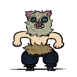 Inosuke bounce Discord sticker