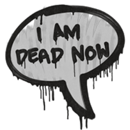 I am dead now Discord sticker
