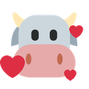 Cow With Hearts Discord sticker