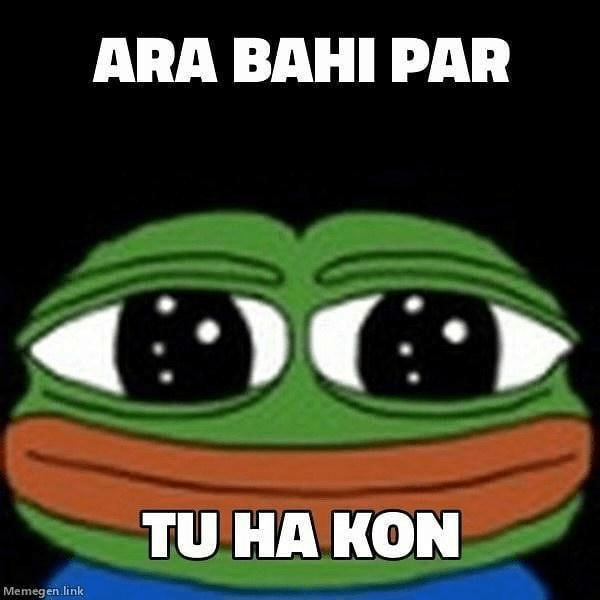 ara bahi par tu ha kon Discord sticker