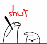 Shut  Discord sticker