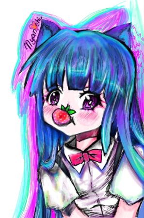 Rika Neko Nom Discord sticker