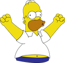 homer woohoo Discord sticker