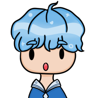 Surprised Bleuwu Discord sticker