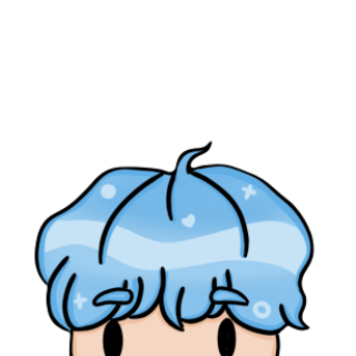 Hiding Bleuwu Discord sticker