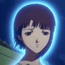 glowing lain Discord sticker