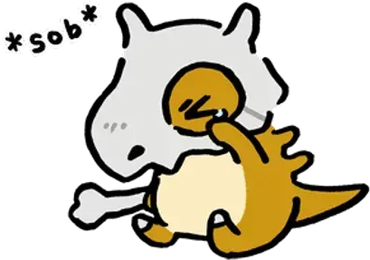 Sobbing Cubone Discord sticker