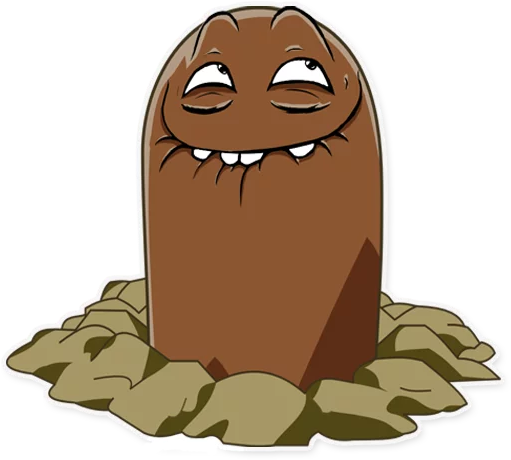 Lip Smack Diglett Gasm Discord sticker