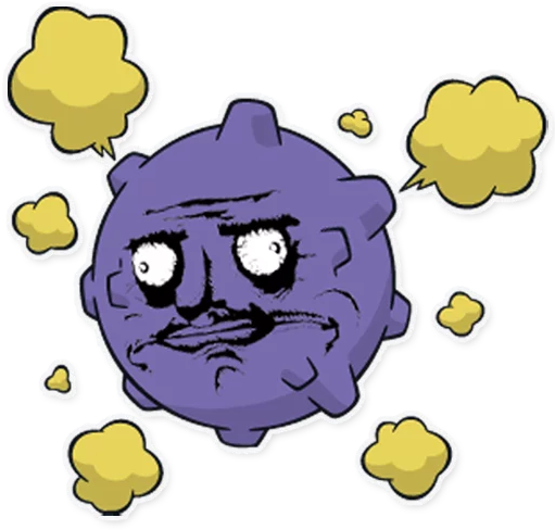 Constipated Koffing/Disappoint Discord sticker
