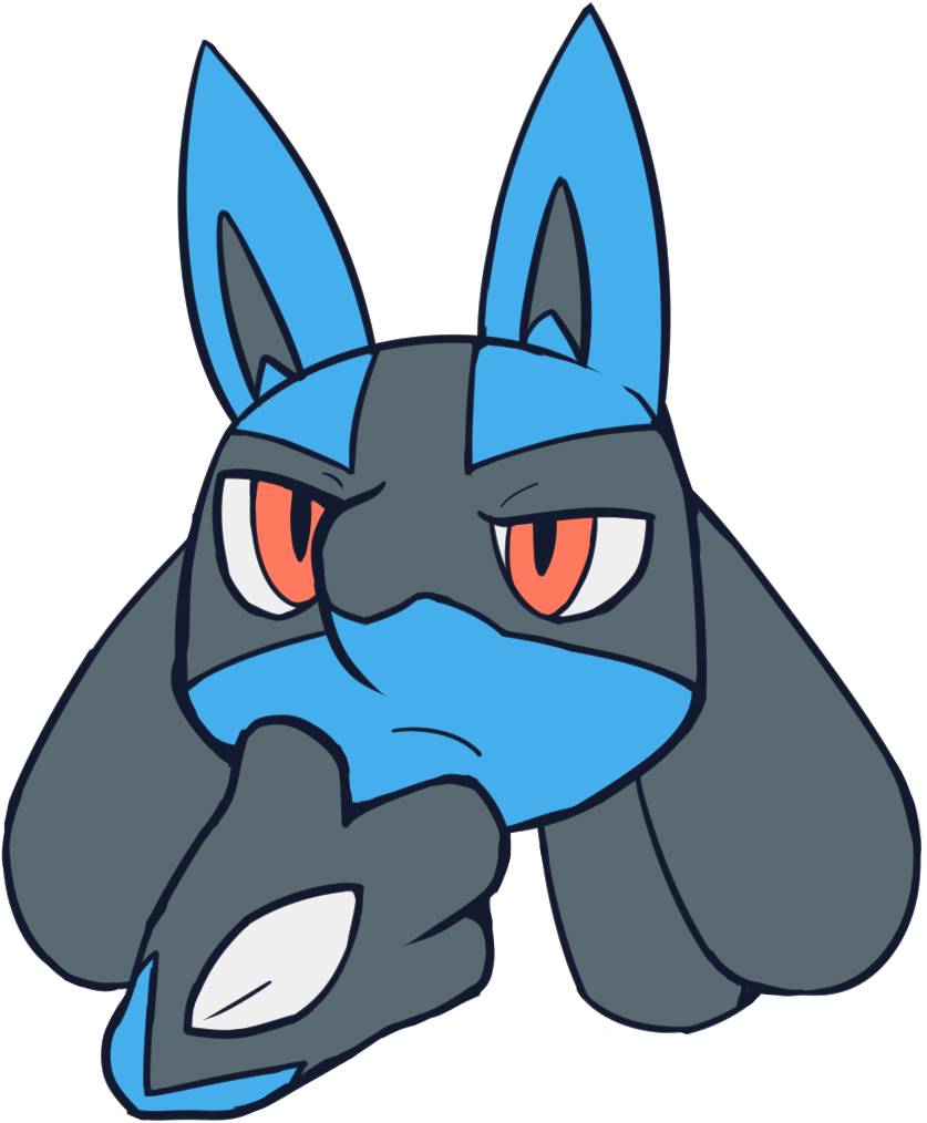 Lucario Thinking Discord sticker