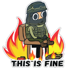 This is fine Discord sticker