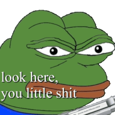 Look Here You Little Shit Discord sticker
