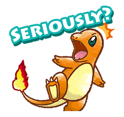 Charmander Seriously Shocked Discord sticker