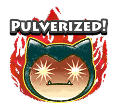 Snorlax Pulvarized Discord sticker