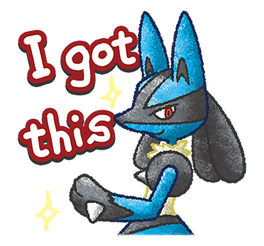 Lucario : I Got This!! Discord sticker