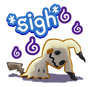 Mimikyu Sigh Discord sticker