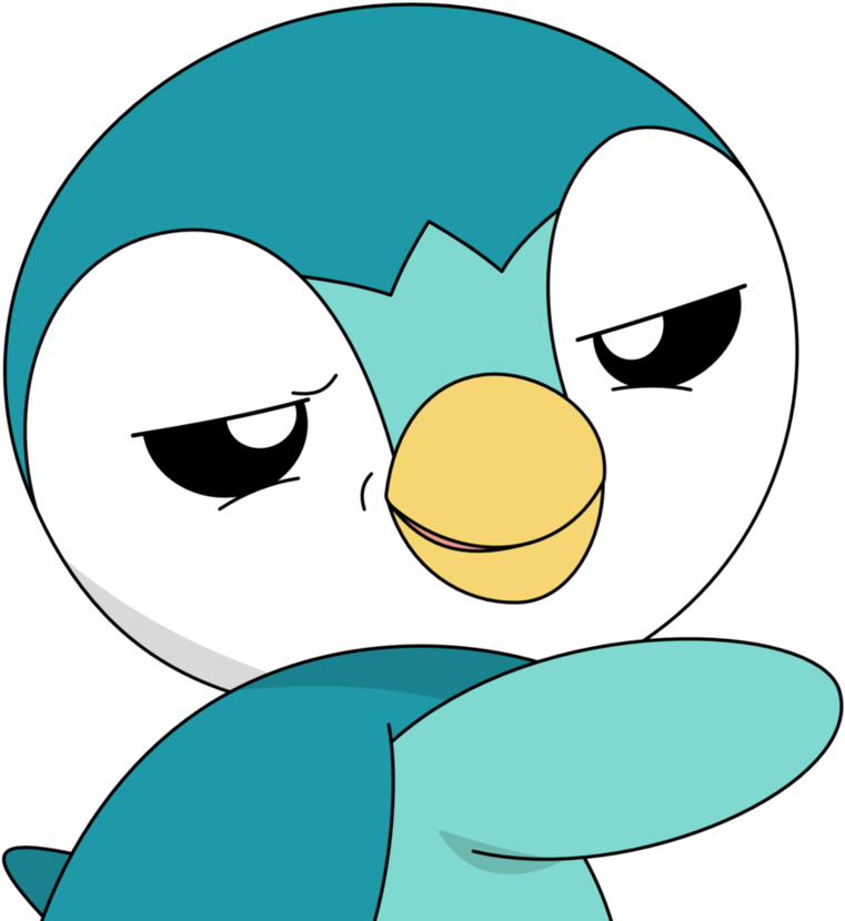 Piplup Swaggy Grin Discord sticker