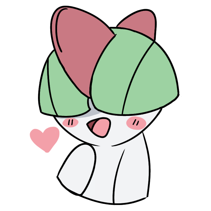 Blushing Ralts Discord sticker