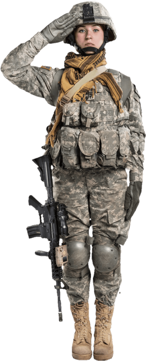 Female Soldier Discord sticker