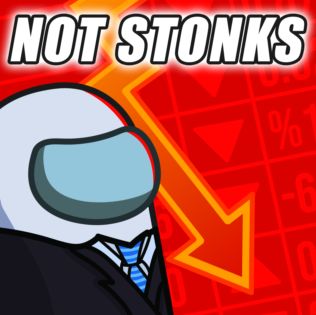 Not Stonks Discord sticker