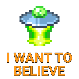 I want to believe Discord sticker