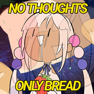 Sana No Thoughts Only Bread Discord sticker