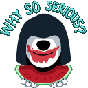 Why so serious  Discord sticker