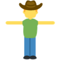 Cowboy T-Pose Discord sticker