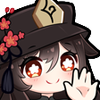 Hu Tao Hi Discord sticker