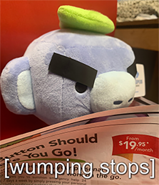 wumping stops Discord sticker