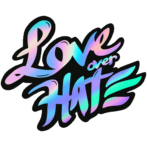 Love over hate Discord sticker