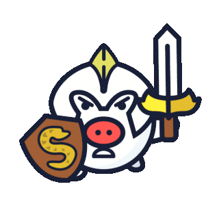 Fighter Piggy Discord sticker