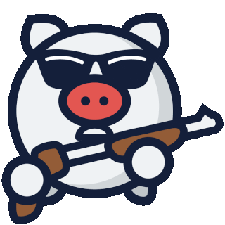 Gunslinger Piggy Discord sticker