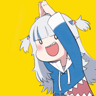 Gura Clap Discord sticker
