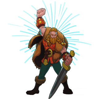 BjornRaisedFist Discord sticker