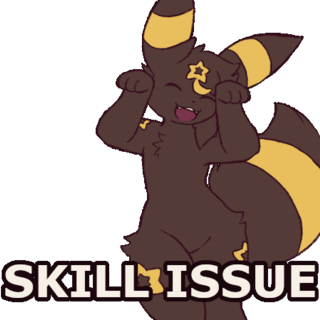 skill issue Discord sticker
