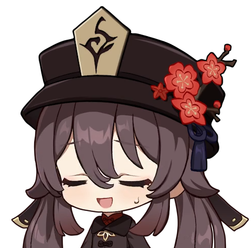 HuTaoSweat Discord sticker