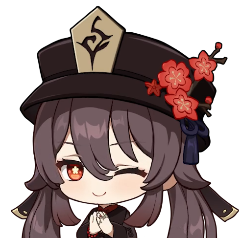 HuTaoWink Discord sticker