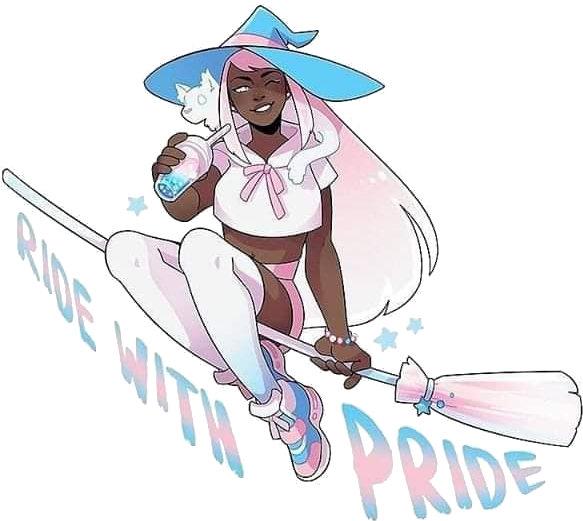 Trans Ride With Pride Discord sticker