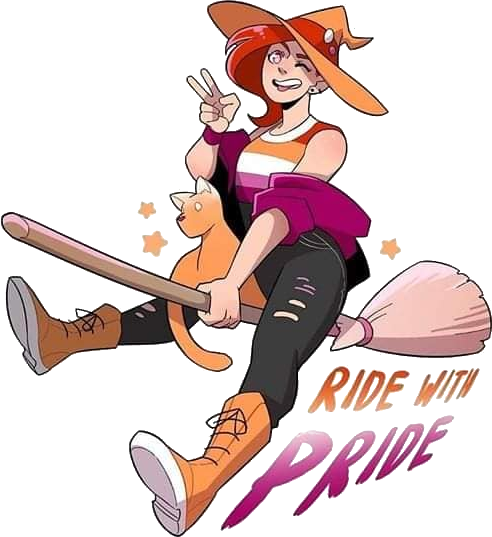 Lesbian Ride With Pride Discord sticker