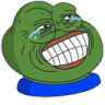 Pepe Crying Laugh Discord sticker