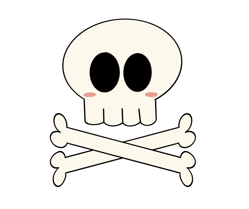 Blushy Skull PotatoFarm Discord sticker