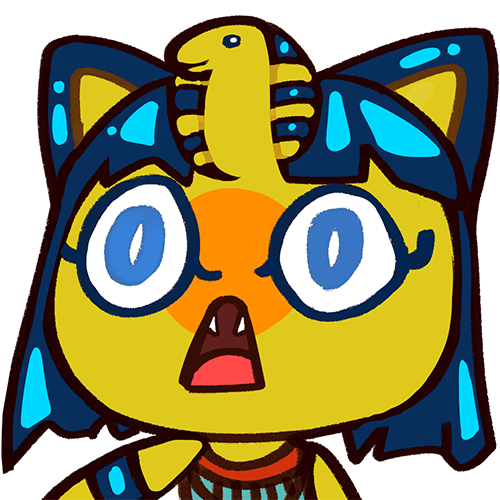 Neferti choquée Discord sticker